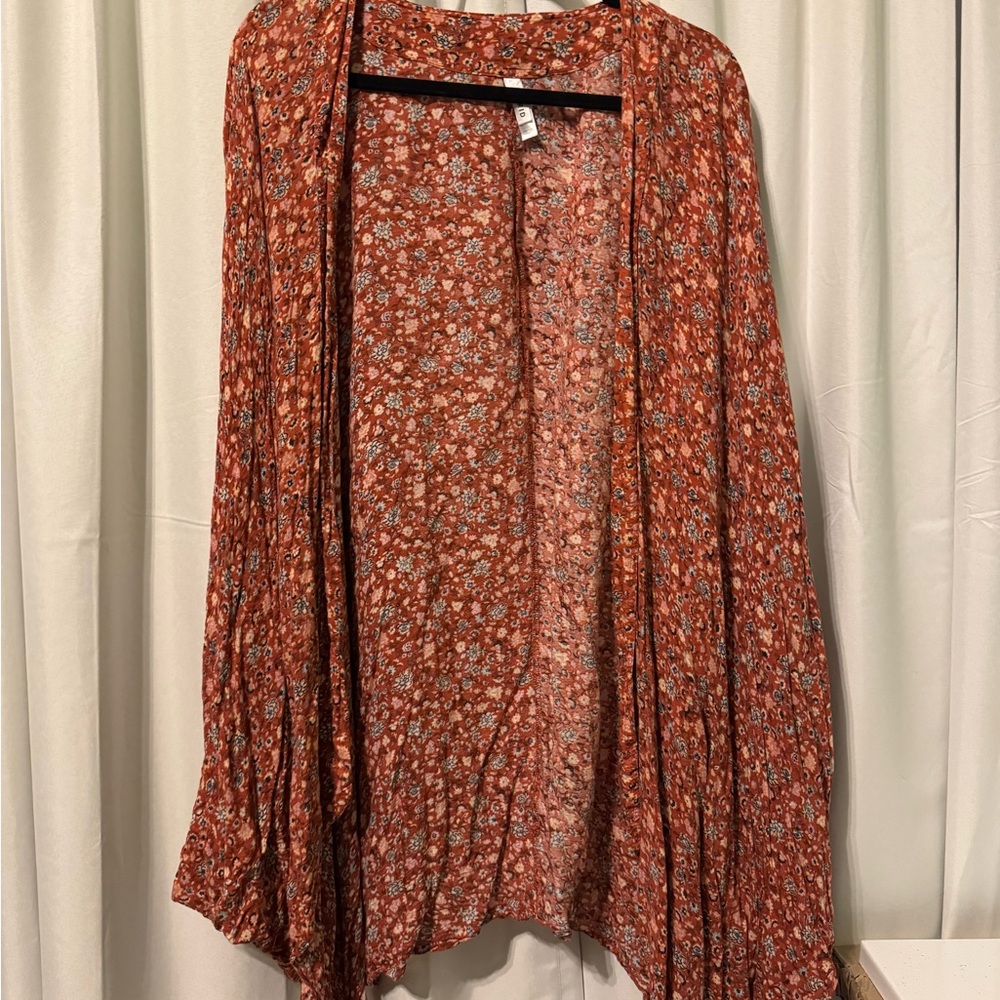Torrid Rust Floral Kimono